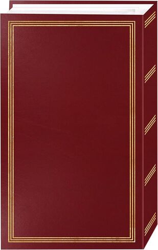 ألبوم صور مكون من 3 حلويات مغناطيسي (50 ورقة) ، ألبوم Back & 3-Ring Bocke Burgundy لـ 504 صور-4 "x6" in Saudi Arabia
