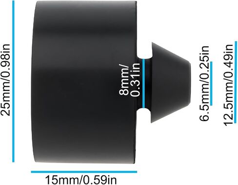 2pcs 8mm دراجة نارية مقعد ستوبر المخزن المؤقت Rubber 25x15mm متوافق مع هوندا in Kuwait