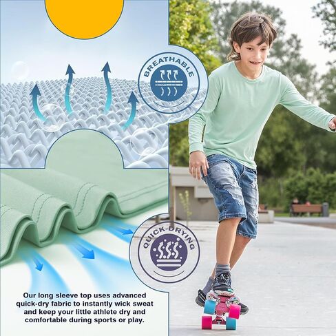 خيزران فيسكوز بويز القمصان طويلة الأكمام الأطفال in Kuwait