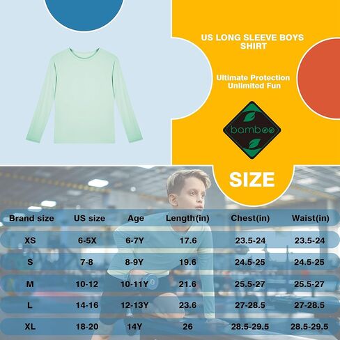 خيزران فيسكوز بويز القمصان طويلة الأكمام الأطفال in Kuwait