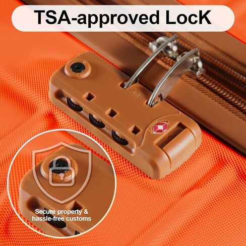 4 قطعة مجموعة الأمتعة مجموعة ABS ABS مجموعة TSA LOCK HARDSHELL دائمة خفيفة الوزن الأمتعة مجموعة هدية للعودة إلى المدرسة (آمي غرين ، 28in26in20in13in) in Kuwait