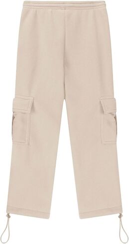 Boys Cargo Sweatpants Drawstring Joggers Baggy Tactical Pants Wide Leg Workout Pants Athletic Trousers with Pockets in Saudi Arabia