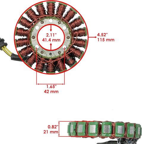 Caltric Stator and Regulator Rectifier Compatible With Honda Cbr1000Rr Cbr-1000Rr Cbr1000 Rr 2004 2005 in Saudi Arabia
