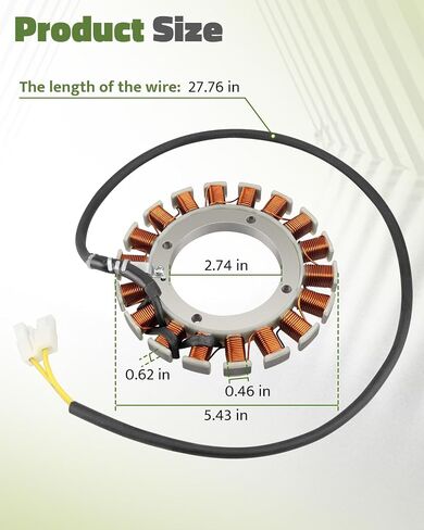Stator Alternator Coil Fit for onan BF BG B43 B48 P218 P220 P216G P216V P218G P218V P220G P220V P224G OL16 OL18 OL20 OL24 LX720 LX770 LX790 LX990 Stator, Replacement 191-1276 in Saudi Arabia