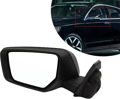 مجموعة مرآة الجانب الأيسر متوافق مع 2014-2019 Impala سائق الباب مرآة الباب مع الزجاج والدورة اليدوية القابلة للطي أسود استبدال 22936946 GM1320459 (3pins) in Kuwait
