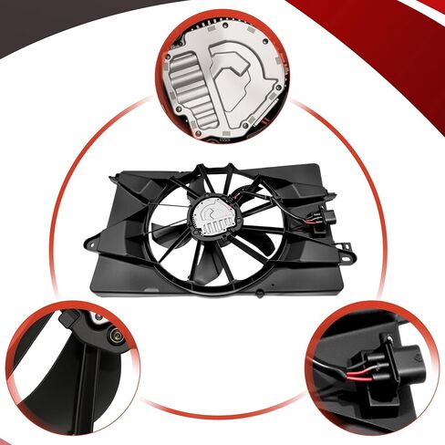 مجموعة مروحة التبريد من أجهزة Partsflow لعام 2015 2015 2017 Chrysler لعام 2015-2017 Chrysler 200 623340 in Saudi Arabia