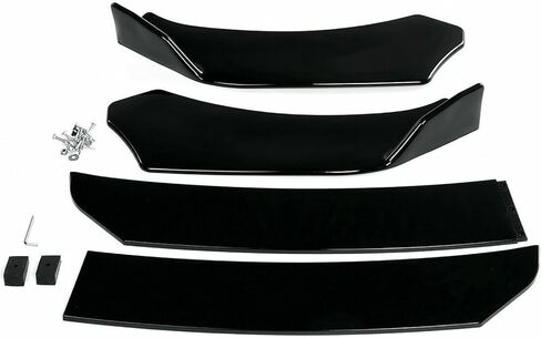 Universal Round Front Bumper Lip Body Kit Spoiler for Honda Civi BMW Audi Benz Mazda Strut Rod Tie Support Bars 8"-11" in Saudi Arabia