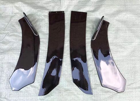 Universal Round Front Bumper Lip Body Kit Spoiler for Honda Civi BMW Audi Benz Mazda Strut Rod Tie Support Bars 8"-11" in Saudi Arabia