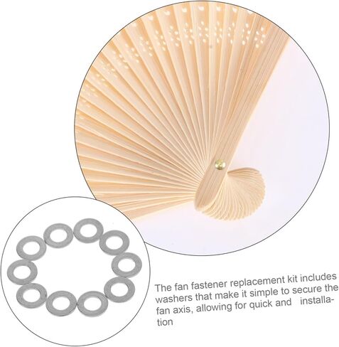 Zerodeko 10pcs Silver Rivet Spacer Fasteners for Handmade Fan Repair Fan Parts Easy Installation for Spacing and Modifications in Kuwait