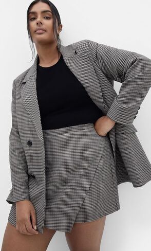 City Chic Women's Plus Size Skort - Tiana Plaid in Saudi Arabia