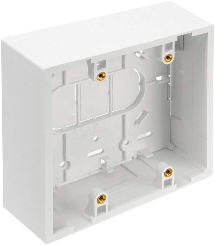 Leviton 42777-2IA Surface Mount Backbox، Dual Gang، عاجي، 1.89 بوصة in Kuwait