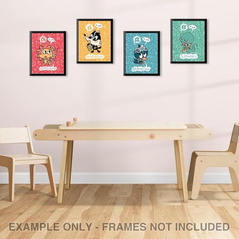 TRENDYPRINT هاري بوتر - اقتباسات دمبلدور - مجموعة من أربعة لوحات فنية جدارية مقاس 8 × 10 بوصة - رائعة للهدايا أو التجميع in Kuwait