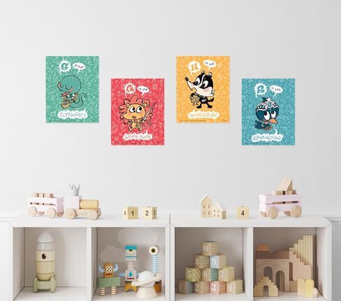 TRENDYPRINT هاري بوتر - اقتباسات دمبلدور - مجموعة من أربعة لوحات فنية جدارية مقاس 8 × 10 بوصة - رائعة للهدايا أو التجميع in Kuwait