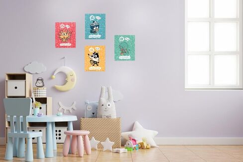 TRENDYPRINT هاري بوتر - اقتباسات دمبلدور - مجموعة من أربعة لوحات فنية جدارية مقاس 8 × 10 بوصة - رائعة للهدايا أو التجميع in Kuwait