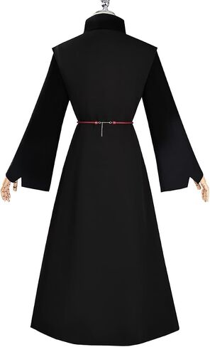 Mens Singers Cosplay Costume Dark Hanfu Coat Tunic Robe Hat Uniform Suit Anime Singing Halloween Outfit in Saudi Arabia