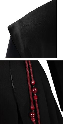 Mens Singers Cosplay Costume Dark Hanfu Coat Tunic Robe Hat Uniform Suit Anime Singing Halloween Outfit in Saudi Arabia
