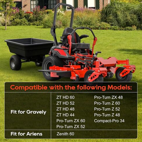 79108500 Trailer Hitch kit, Compatible with Gravely ZT HD, PRO-Turn ZX/Z, Compact-PRO and Ariens Zenith Models, with a Maximum Weight Capacity of 500 lbs. for All Outdoor Towing tasks in Saudi Arabia