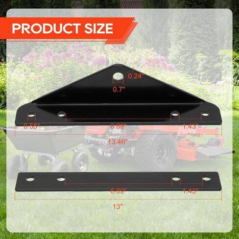 79108500 Trailer Hitch kit, Compatible with Gravely ZT HD, PRO-Turn ZX/Z, Compact-PRO and Ariens Zenith Models, with a Maximum Weight Capacity of 500 lbs. for All Outdoor Towing tasks in Saudi Arabia