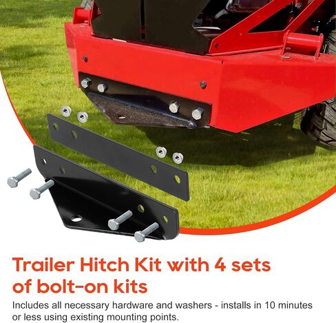 79108500 Trailer Hitch kit, Compatible with Gravely ZT HD, PRO-Turn ZX/Z, Compact-PRO and Ariens Zenith Models, with a Maximum Weight Capacity of 500 lbs. for All Outdoor Towing tasks in Saudi Arabia