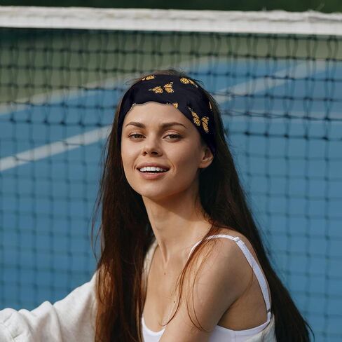 Wide Headbands for Women, Dog Hairband for Women Non Slip Sports Head Bands for Women's Hair in Saudi Arabia