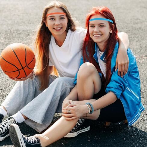 15 Pcs Thin Elastic Headbands Non Slip Sport Sweatbands for Women Men Breathable Sweat Wraps for Running Yoga Gym Workout Tennis Basketball Volleyball Hiking Indoor Outdoor Activities in Kuwait