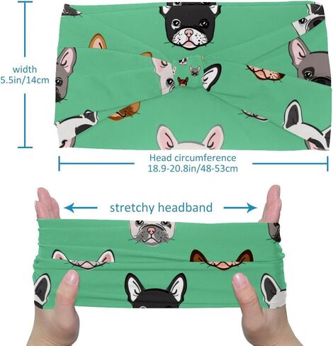Wide Headband for Women Soft Hair Head Band Sport Hair Band for Workout Yoga Running, Watercolor Strawberry in Saudi Arabia