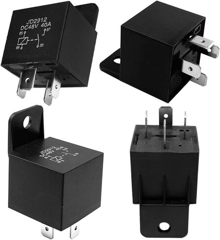 48V 40A Car Relay 4 Pin JD-2912 SPST Automotive Switches and Starters, Waterproof Relay for Boat Tractor Truck Motorcycle(4PCS) in Saudi Arabia