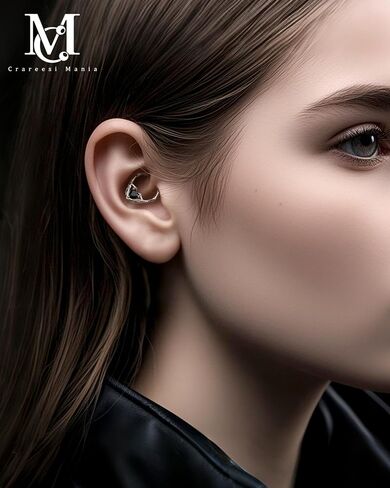 CM CRAREESI HASEA HAYERON HAND SPEMPLING 316L SURCICAL STEMICAL SPECTION SEPTUM JOWNELDRY 16G HEART CZ DAITH ARINGS 10MM GOTHIC GOTHIC GOTHIC INTILAGE JOWENT in Saudi Arabia