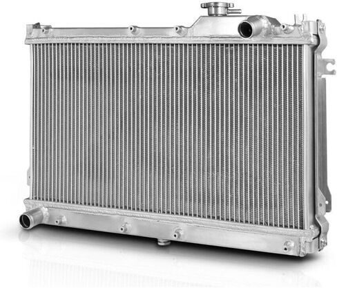Fits B6Ze Mt [Dual Row Core] Aluminum Radiator Silver 1.25 in-Inlet Diameter Bottom Left-Outlet Location Downflow-Style RAD1140 TMA-209MMAR in Saudi Arabia