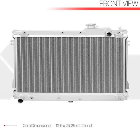 Fits B6Ze Mt [Dual Row Core] Aluminum Radiator Silver 1.25 in-Inlet Diameter Bottom Left-Outlet Location Downflow-Style RAD1140 TMA-209MMAR in Saudi Arabia