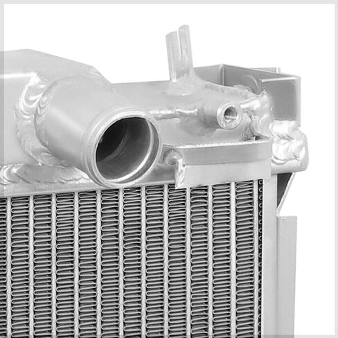 Fits B6Ze Mt [Dual Row Core] Aluminum Radiator Silver 1.25 in-Inlet Diameter Bottom Left-Outlet Location Downflow-Style RAD1140 TMA-209MMAR in Saudi Arabia