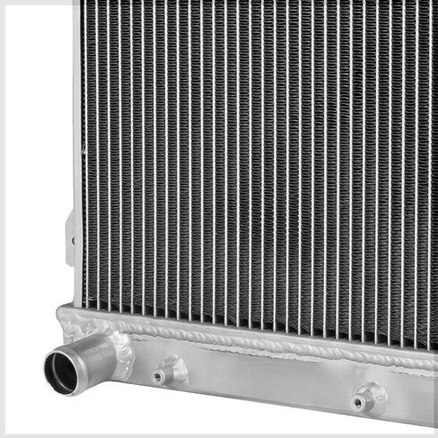 Fits B6Ze Mt [Dual Row Core] Aluminum Radiator Silver 1.25 in-Inlet Diameter Bottom Left-Outlet Location Downflow-Style RAD1140 TMA-209MMAR in Saudi Arabia