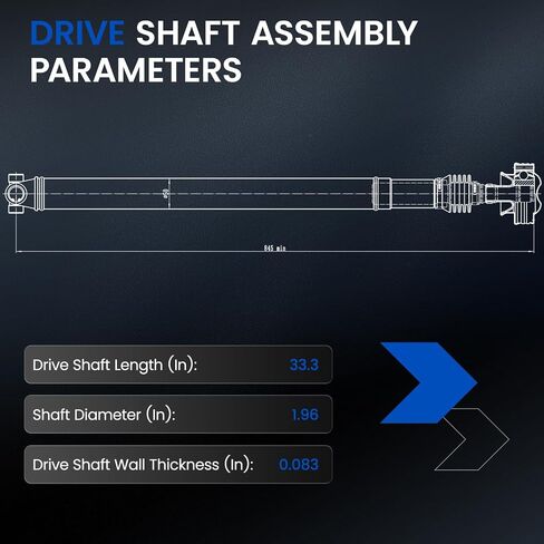 938-138 Front Drive Shaft Complete DriveShaft Assembly Compatible with Jeep 2007-2010 Grand Cherokee, 2007-2010 Commander in Saudi Arabia