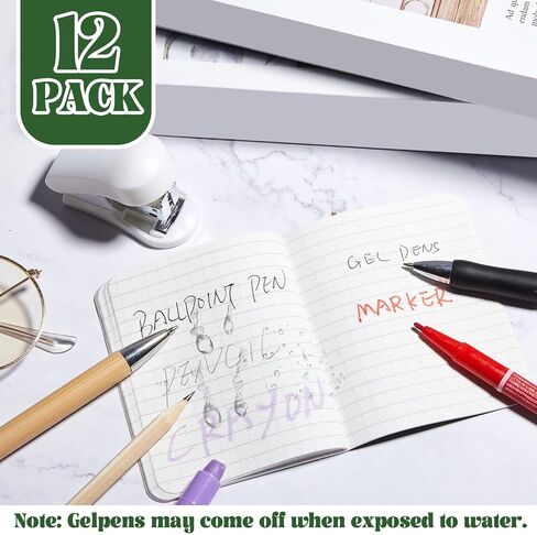 12 Pcs Waterproof Pocket Notebook 3.2" x 4" Weatherproof Field Notebook Small Soft Cover Grid Waterproof Notepad for Memo Travel Outdoor Tactical Activities Supplies, 32 Sheet, 64 Page, Green in Saudi Arabia