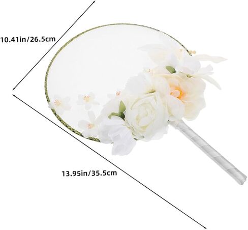 homoyoyo 2pcs على الطراز الصيني على الطراز اليدوي مع الشرابة والزينة الزهرية لديكور المنزل Cosplay وتصوير الفوتوغرافي الأنيق مع الزهور الاصطناعية النابضة بالحياة in Saudi Arabia