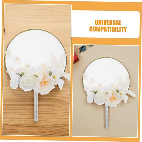 homoyoyo 2pcs على الطراز الصيني على الطراز اليدوي مع الشرابة والزينة الزهرية لديكور المنزل Cosplay وتصوير الفوتوغرافي الأنيق مع الزهور الاصطناعية النابضة بالحياة in Saudi Arabia