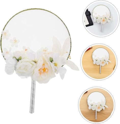 homoyoyo 2pcs على الطراز الصيني على الطراز اليدوي مع الشرابة والزينة الزهرية لديكور المنزل Cosplay وتصوير الفوتوغرافي الأنيق مع الزهور الاصطناعية النابضة بالحياة in Saudi Arabia