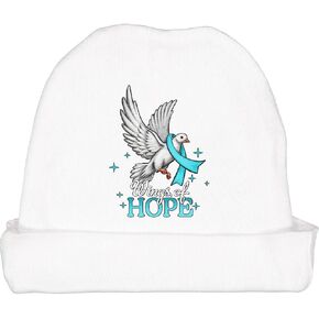 inktastic Wings of Hope- Ovarian Cancer Awareness with Dove Baby Beanie Hat in Kuwait