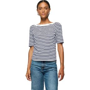 تي شيرت Deana مخطط على شكل ظرف للسيدات من Nation LTD in Kuwait