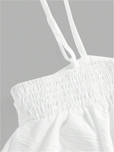 SOLY HUX Girl's Summer Crop Top Ruffle Layered Flowy Babydoll Cami Shirt Cute Camisole in Saudi Arabia