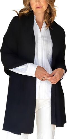 EsheSy Women's Shawl Wrap Open Front Poncho Sweater Ribbed Hem Loose Shrug Cardigan Scarf Travel Cover ups in Kuwait