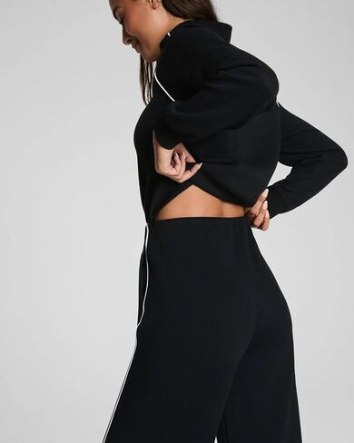 Jumpsuits for Women Casual One Piece Outfits Long Sleeve Mock Neck Wide Leg Pants Rompers in Saudi Arabia