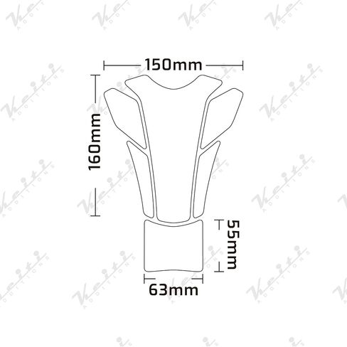 Keiti Motorcycle Tank Pad UK Flag for Triumph TTR-704R in Saudi Arabia