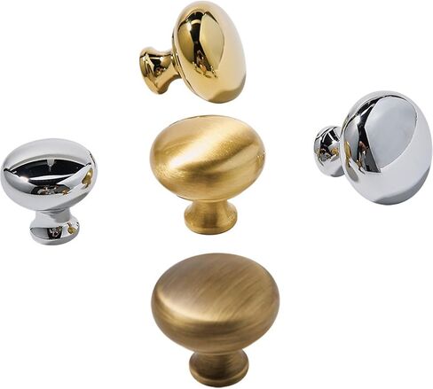 Circular Drawer Silver Small Solid Brass Kitchen Cabinet Gold Handle 1Pcs(30mm-Yellow Bronze) in Saudi Arabia