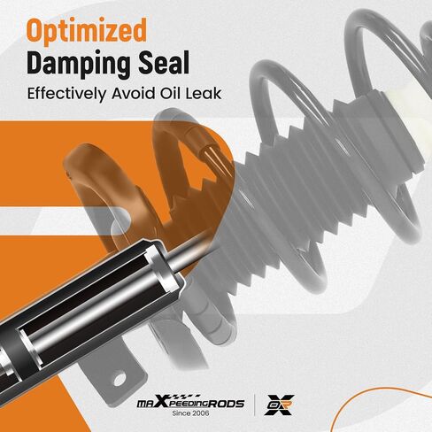 MaxPeedingRods 2PCS الدعامات الأمامية لـ Mazda 3 2004-2013 Mazda 5 2006-2010 FWD ، 172264 172263 Strock Struts Complete مع مجموعة ربيع لفائف in Kuwait
