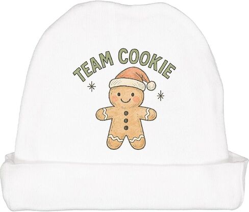 Inktastic Team Cookie Gingerbread Christmas Baby Beanie Hat in Saudi Arabia