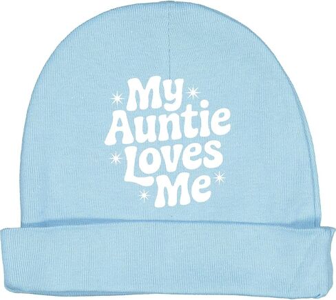 inktastic My Auntie Loves Me Nephew Quote Baby Beanie Hat in Saudi Arabia