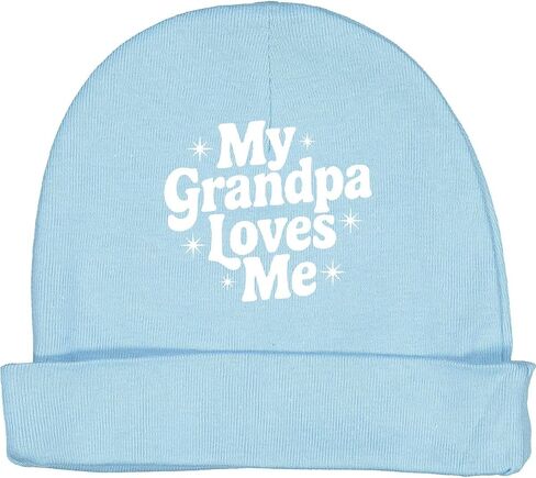 inktastic My Grandpa Loves Me Grandkids Baby Beanie Hat in Saudi Arabia