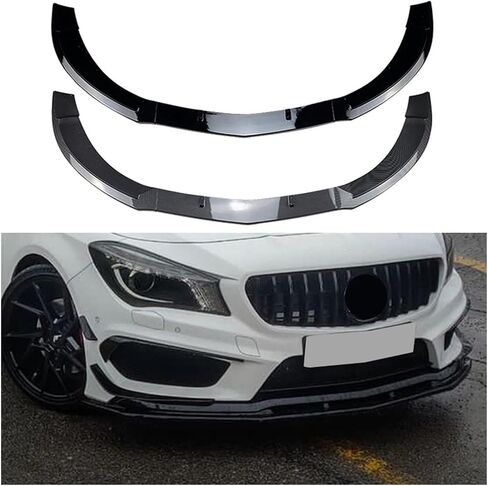 شفة الوفير الأمامية للسيارة متوافقة مع مرسيدس Benz CLA Class C117 CLA200 260 CLA45 AMG 2013-15 SPOILER SPILITER LOMER CANRAD CANRAD (ألياف الكربون) in Kuwait