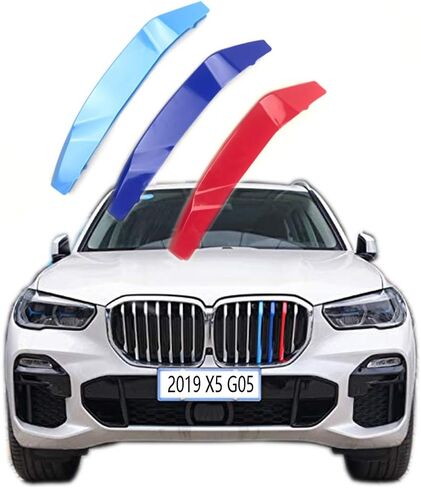 Lanyun Compatible with bmw 2019 2020 2021 2022 2023 X5 G05 grill color insert trims accessories G05 grill with 7 vertical beam in Saudi Arabia